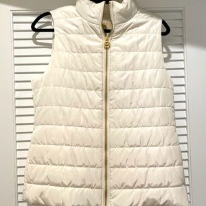 MK White Puff Vest